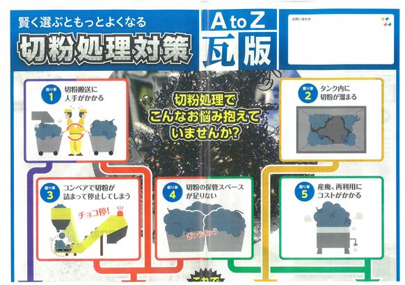 情報誌ＡtoＺ【瓦版】の切粉対策提案でお悩み解決！